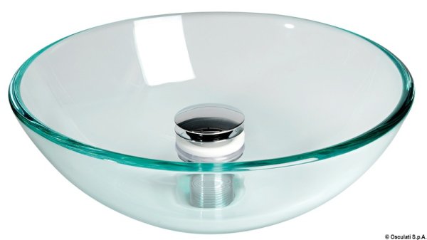 Lavello semisferico in vetro 360 mm - 50.189.36